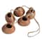 Hello Honey® 21.5" Brown Stoneware Hanging Vases on Jute Rope with Reactive Glaze